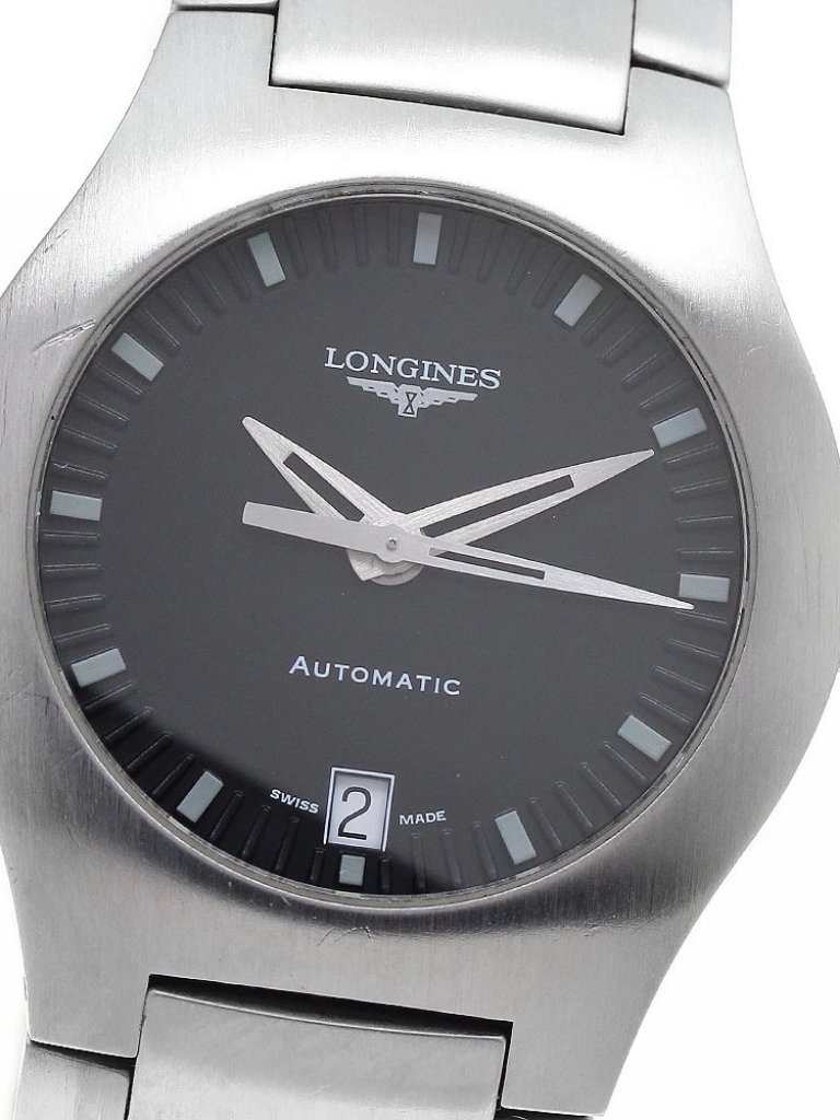 Longines Opposition L36234 Date Black Dial Automatic Mens Watch966590